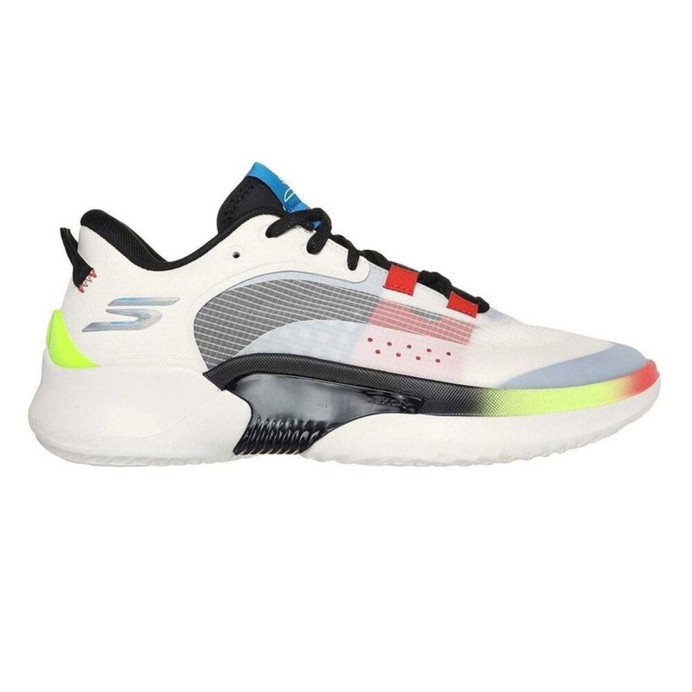 Skechers Mens Go Run Swirl Tech Speed Mesh Sneakers / Black/White